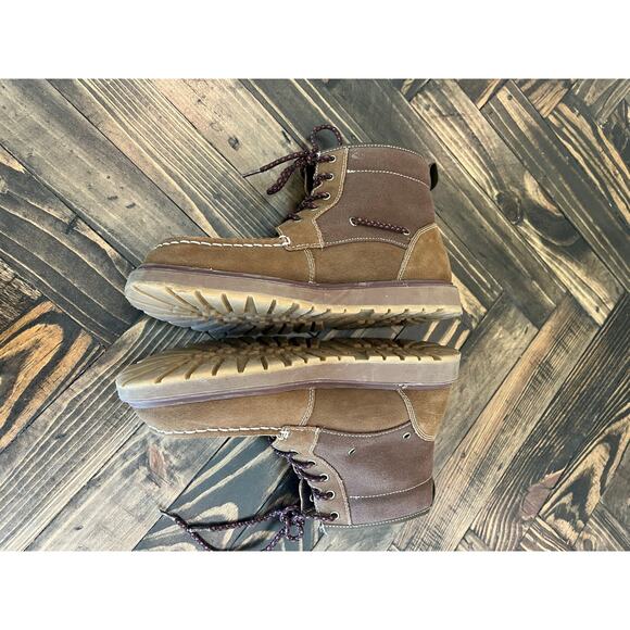 SPERRY Youth Boys 7M AO TWISTED LUG Boot Shoes Brown Neutral Twee Fall Leather - Picture 6 of 12